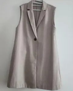 earth music&ecology ベージュベストジレ