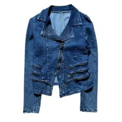 00s y2k スタッズ デニムジャケット ライダース 平成ギャル グランジ