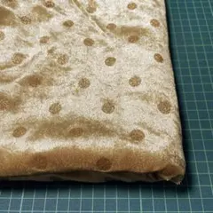 ゴールド化繊ニット生地 150×100cm キラキラグリッタードット柄