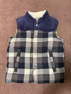 F.O.KIDS★チェック柄ダウンベスト140cm