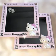新品サンリオ Charmmy Kitty ミラー 女優ミラー LEDライト 2個