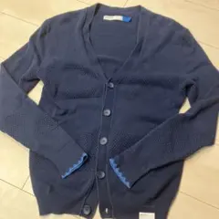 adidas originals ネイビー ニットカーディガン ボタン付き