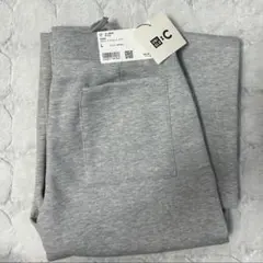 新品ユニクロC スウェットストレートパンツグレ　L