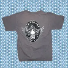 SKUFFED BUTT バイカーTシャツ グレー
