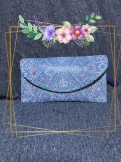 《ハンドメイド》レザークラッチ お財布にも♡