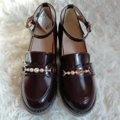 タグ付訳有り✨️ axes femme POETIQUE　ローファー　パール　L