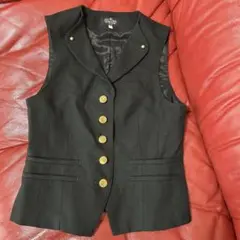 FELLOWS ブラック ノースリーブ ベスト M 日本製