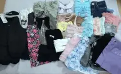 120cm女の子 春夏服他 半袖長袖26点 まとめ売り子供服（アウター新品有）