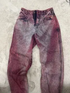 ピンクグラデーションデニムパンツ