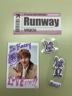 Aぇ!group Runway ミニフォト&ぷくぷくシール 小島健