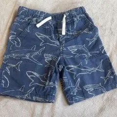 GAPキッズ ハーフパンツ サメ柄 グレー120cm