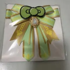 クエワン リボンバッジ クエストオブワンダーズパレード ピューロランド 緑色