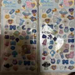 キャラクター 立体ステッカー 2枚セット
