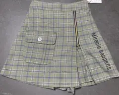グリーン系チェック キャロットスカート ポケット付き　150cm 新品未使用