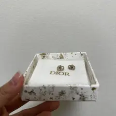 DIOR ピアス【Petit CD ミニ スタッドピアス メタル&クリスタル】