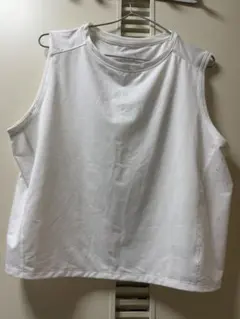 GU ホワイト ノースリーブ トップス XL