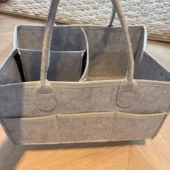 美品　軽量　おむつストッカー フェルトのサムネイル