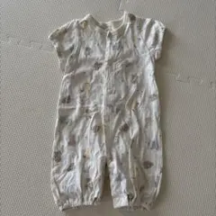 動物柄ツーウェイ・ドレスオール クリーム色