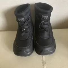 ミツウマMITSUUMA防水防寒ブラック スノーブーツ