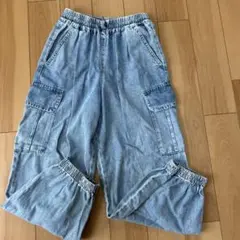 GIRLSカーゴジョガーパンツJR ブルー　Sサイズ
