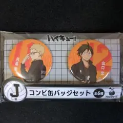 【ハイキュー!!一番くじ】烏野高校・月島蛍＆山口忠 缶バッジセット