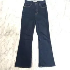 未使用級 MOUSSY MVS FLARE フレアデニムパンツ 22 日本製 - メルカリ