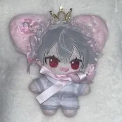 ぬい服 ヘッドドレス にじぱぺっと 10cm ピンク 猫耳