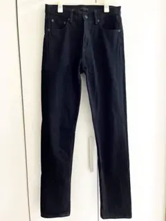 UNIQLO スリムフィットジーンズ/セルビッジ 黒 サイズ27