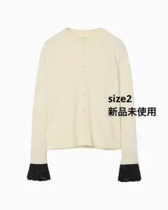 刺繍　ニットカーディガン