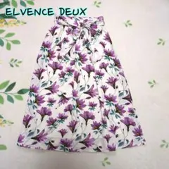 ELVENCE DEUX スカート　花柄　総柄　紫のサムネイル