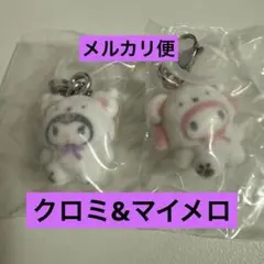 サンリオキャラクターズ　ふわふわスノー　めじるしアクセサリー　マイメロ　クロミ