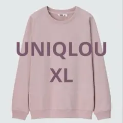 UNIQLOu ライトウエイトスウェットシャツ　ピンク　XL
