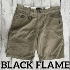 【刺繍】BLACK FLAME ハーフパンツ　ショートパンツ 29 ベージュのサムネイル