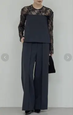 新品タグ付き　ガリャルダガランテ　レイヤードセットパンツ　サイズ 0 グレー