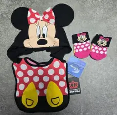 【新品タグ付き】Disney×BABYDOLL ミニーちゃん スタイ＆帽子 靴下
