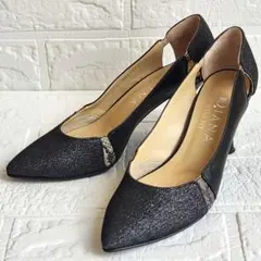 DIANA WELL FIT❣️ポインテッドトゥパンプス ブラック 22.5cm