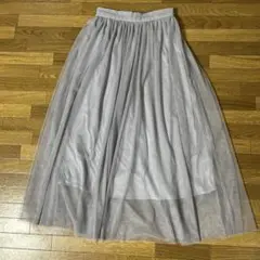 INGNI グレー ポリエステル ロングスカート Fサイズ