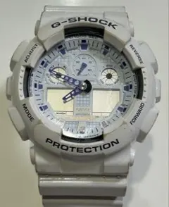 CASIO G-SHOCK GA-100A メンズ 腕時計 ホワイト