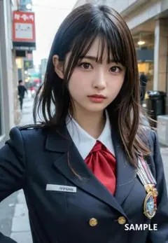 【美人美女】AIグラビア写真★制服姿の美少女❤︎【L版サイズ】