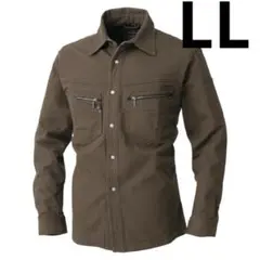 DOGMAN 長袖シャツ 8191 カーキ LL ドッグマン 新品未使用品