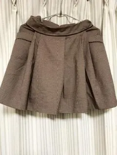 最終値下げ！ エフデ　ef-de チェック柄　ミニスカート　キュロットスカート