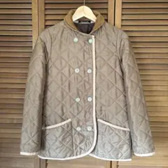 ブラウン キルティングジャケット スコットランド製