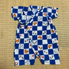 ミキハウス 甚平 ロンパース 60 70 プッチーくん