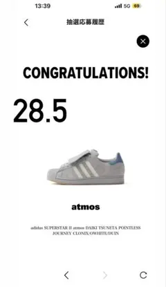 adidas SUPERSTAR II atmos DAIKI TSUNETAのサムネイル