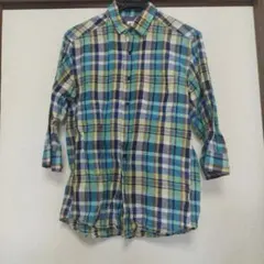 チェック柄 長袖シャツ ボタンダウン