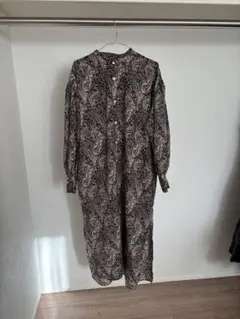 radiate ペイズリー柄 長袖シャツワンピース