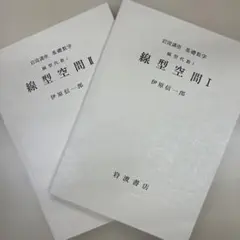 岩波講座 基礎数学 線型空間 I・II 伊原信一郎