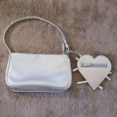 LILYBROWN ハンドバッグ シルバー