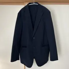 ユニクロ　ネイビー ビジネススーツジャケット