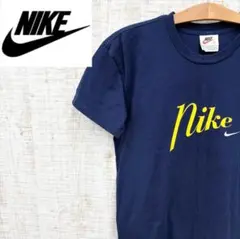 GG95《USA製》ナイキ　半袖Tシャツ　ワンポイントスウッシュ　刺繍ロゴ